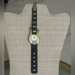 Vintage Unique Collectable Working Guitar-Shaped Watch Same Day Shipping